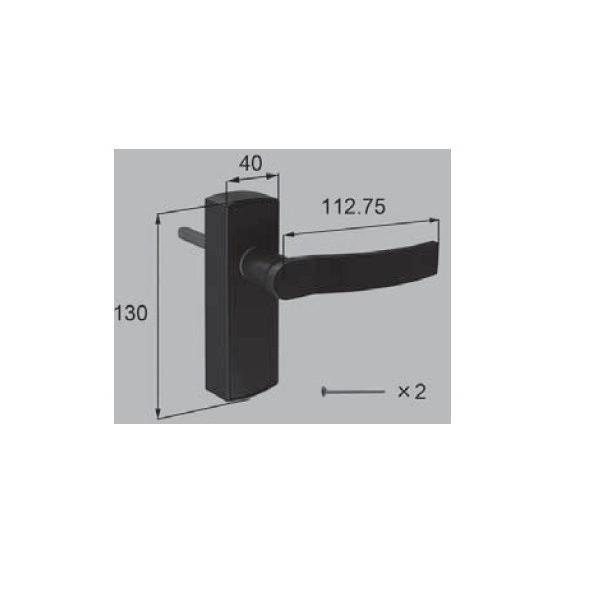 新日軽エクステリア部品 門扉 錠・ハンドル部品 ZA型錠〜ZDK型錠：ZA