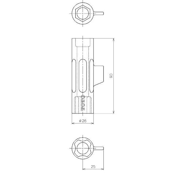 TOTO水回り部品 トイレ ウォシュレット その他：便座締付工具（TCZ3Y）