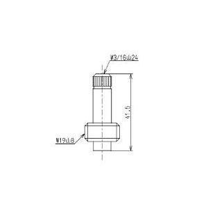 TOTO水回り部品 浴室 バス水栓 ハンドル：スピンドル（右ねじ用）（THY31221）｜hokusei2｜02