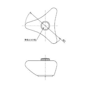 TOTO水回り部品 洗面所 洗面所水栓 ハンドル：陶器三角ハンドル（白色）（THY415）｜hokusei2｜02