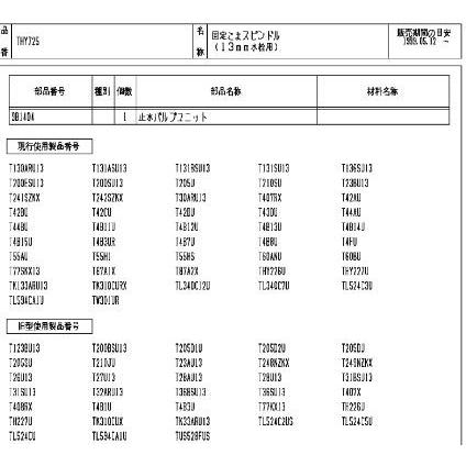 TOTO水回り部品 洗面所 洗面所水栓 スピンドル：三角ハンドル用