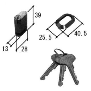 たーき 三協部品 勝手口 シリンダー・ストライク：シリンダー(かまち)[TS