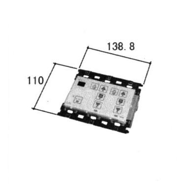 三協部品 装飾窓 障子ストッパー・シリンダー・スイッチ：スイッチ　スターフル3+アコーディオンスクリーン併用[WB1557-07]【三協】【対応商品名を上