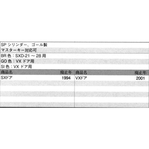 三協部品 玄関ドア シリンダー：シリンダー(たてかまち)[WD0832]【三協】【玄関扉】【シリンダー錠】【鍵】【外鍵】【外部錠】【鍵穴】の画像