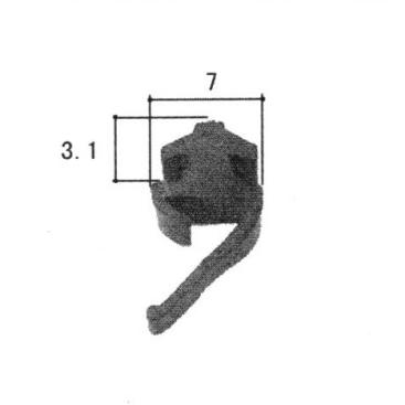 三協部品 玄関ドア 気密材 気密材 枠 Wd1310 三協 玄関扉 At材 戸当り材 ゴム材 衝撃緩衝材 Wd 1310 純正パーツセンター ホクセイ 通販 Yahoo ショッピング