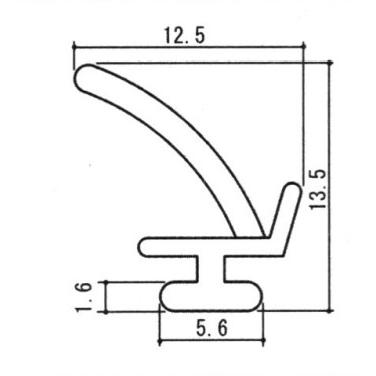 売れ筋 三協部品 玄関ドア 気密材 気密材 たて枠 召合せかまち Wd5796 三協 玄関扉 At材 戸当り材 ゴム材 衝撃緩衝材 Fundaterapia Com