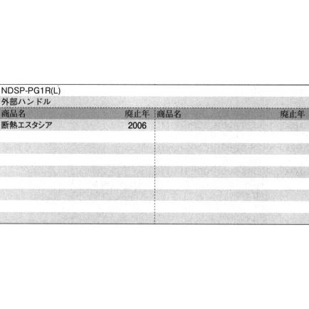 旧立山アルミ補修用部品 玄関ドア 把手：把手(たてかまち)[WD7444] 立山 対応商品名を上部画像にてご確認下さい 玄関扉 店舗ドア アパートドアの画像