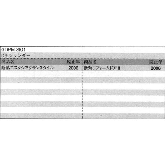 旧立山アルミ補修用部品 玄関ドア シリンダー：シリンダー(たてかまち)[WD7452]  立山 対応商品名を上部画像にてご確認下さい 玄関扉 店舗ドア アの画像