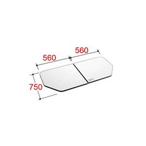 LIXIL　INAX　水回り部品　２枚組み　組フタ　奥行き寸法７４０ｍｍ〜７９９ｍｍ：組フタ（YFK-1179B-D2）　浴室部品　風呂フタ