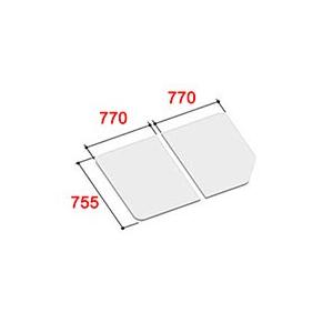 LIXIL　INAX　水回り部品 浴室部品 風呂フタ 組フタ　２枚組み 奥行き寸法７４０ｍｍ〜７９９ｍｍ：組フタ（YFK-1576B(1)-D）
