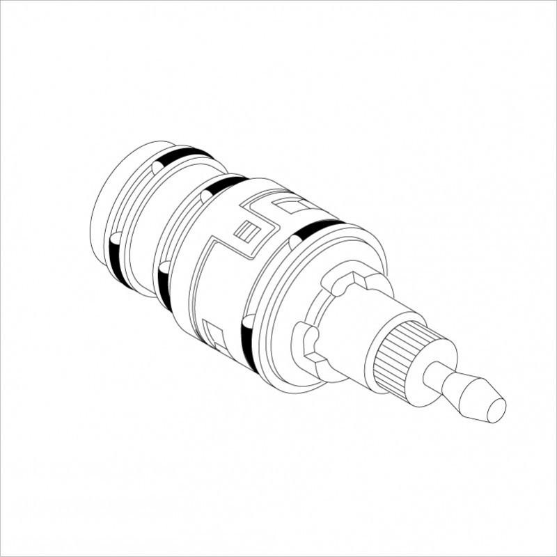 KVK水回り部品 KVK補修部品 構造部品：KF821用 切替弁ユニット