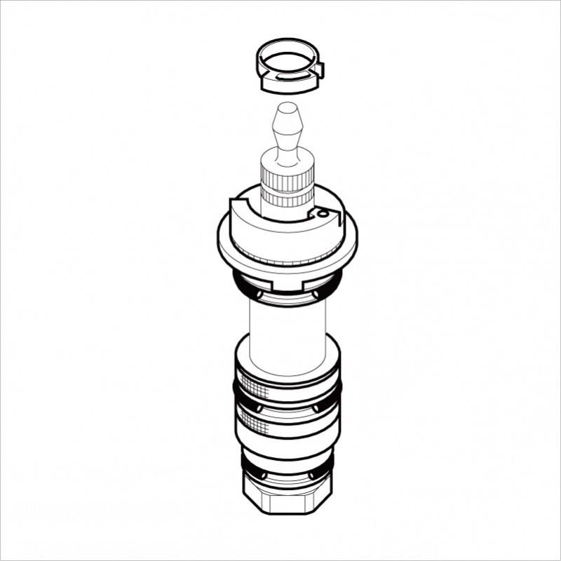 KVK水回り部品 ＫＶＫ補修部品 構造部品：KF639TK用　サーモスタットカートリッジ　高温カット仕様（Z88FC800）