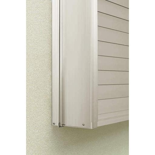 YKKAP窓まわり 目隠し 多機能ルーバー[ポリカルーバー] 上下分割可動タイプ[引き違い窓用] 四方枠[網戸付]：[幅365mm×高1285mm]