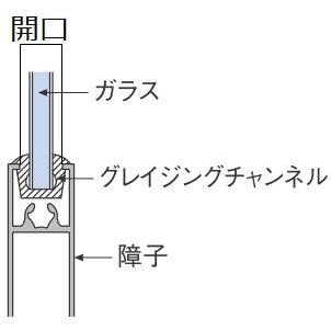 YKK AP YKKAP窓サッシ 部材 ガラスビート ロール品：13mm開口