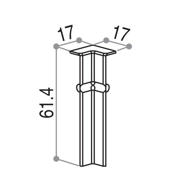 Ykkap造作材 幅木 コーナーキャップ 入隅用 スリムタイプ用 2k39 137f3 10 ノース ウエスト 通販 Yahoo ショッピング