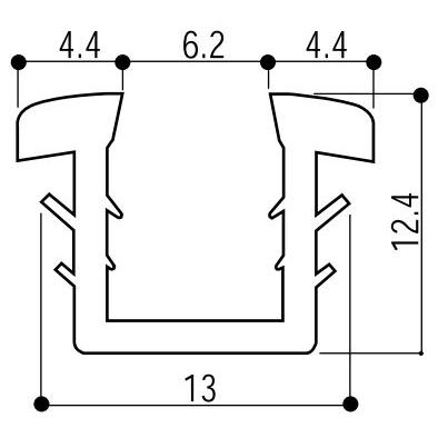 YKK AP YKKAP窓サッシ 部材 ガラスビート ロール品：11mm開口
