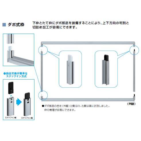 YKK AP YKKAP窓サッシ 簡易限定サッシ 引戸 標準下枠 標準枠