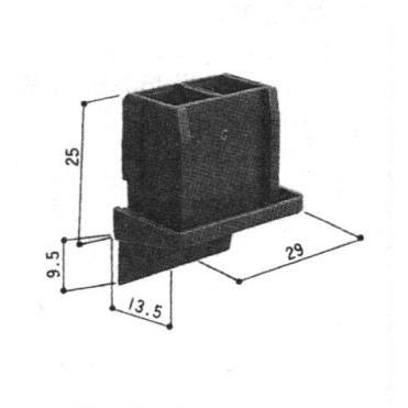 三協アルミ補修用部品 引違い窓 キャップ:キャップ(召合せかまち