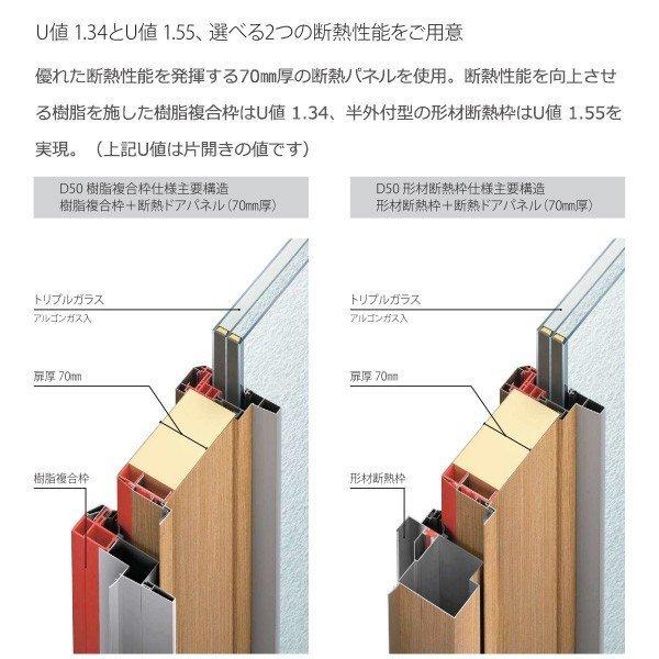 YKKAP玄関 断熱玄関ドア イノベスト[顔認証キー仕様] 断熱玄関ドア D50[形材断熱枠仕様][アングル付] 住宅設備 ノース&amp;ウエスト