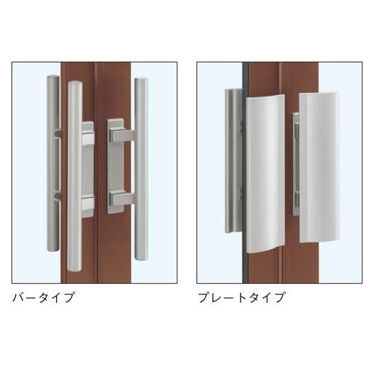 YKK AP YKKAP店舗 店舗ドア7TD 両開き[単板ガラス] 2ロック仕様：中桟