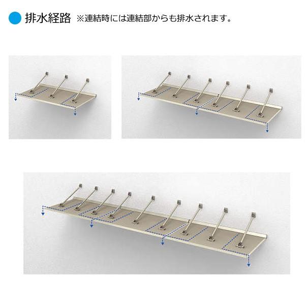 YKKAP窓まわり ひさし コンバイザー アームスタイル積雪50cm仕様 出幅600mm：後付用[幅1490mm]_3