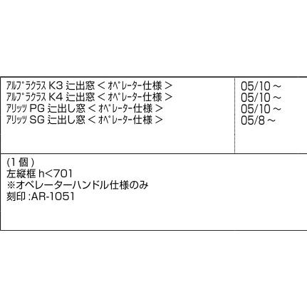 LIXIL（リクシル） LIXIL補修用部品 新日軽ブランド部品 装飾窓