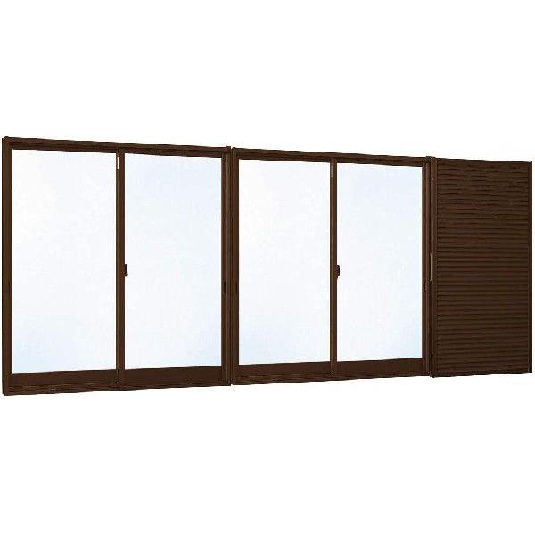 YKKAP窓サッシ 引き違い窓 エピソード Low-E複層ガラス 半外付型： 82％以上節約 雨戸付 品質が 4枚建 幅2600mm×高2030mm