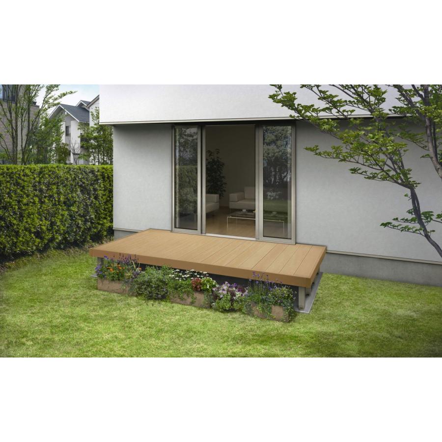 YKKAPガーデンエクステリア 庭まわり デッキまわり リウッドデッキ200[Sタイプ(高550)] 奥行1820mm：[幅1851mm]