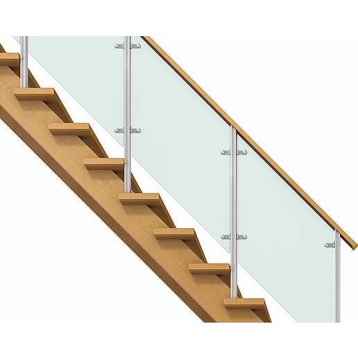 Ykkapアルミインテリア レイスルー手すり 階段手すり ドットポイント 上り切り段数14 階高2800 掛幅2600 幅2600mm 高2800mm Att 2600x2800 M A1 ノース ウエスト 通販 Yahoo ショッピング