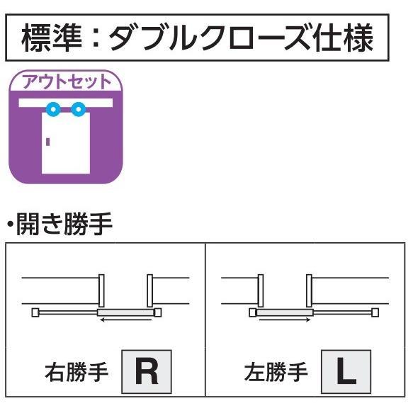 【期間限定キャンペーン】YKKAPアルミインテリア スクリーンパーティション[室内引戸] アウトセット片引き戸 LAタイプ：[幅1219〜1818mm×高2102〜2401mm]_2