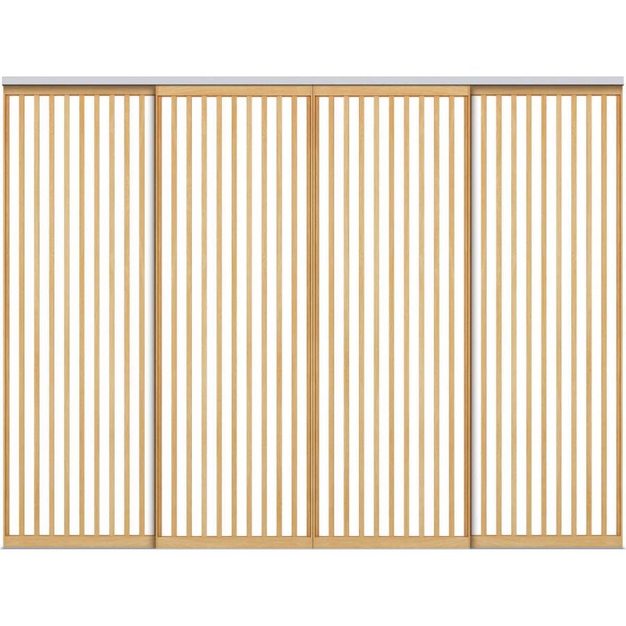 YKKAPアルミインテリア スクリーンパーティション[間仕切] 引違い4枚建(アルミ枠) Jタイプ：[幅2328〜3508mm×高2443〜2732mm]