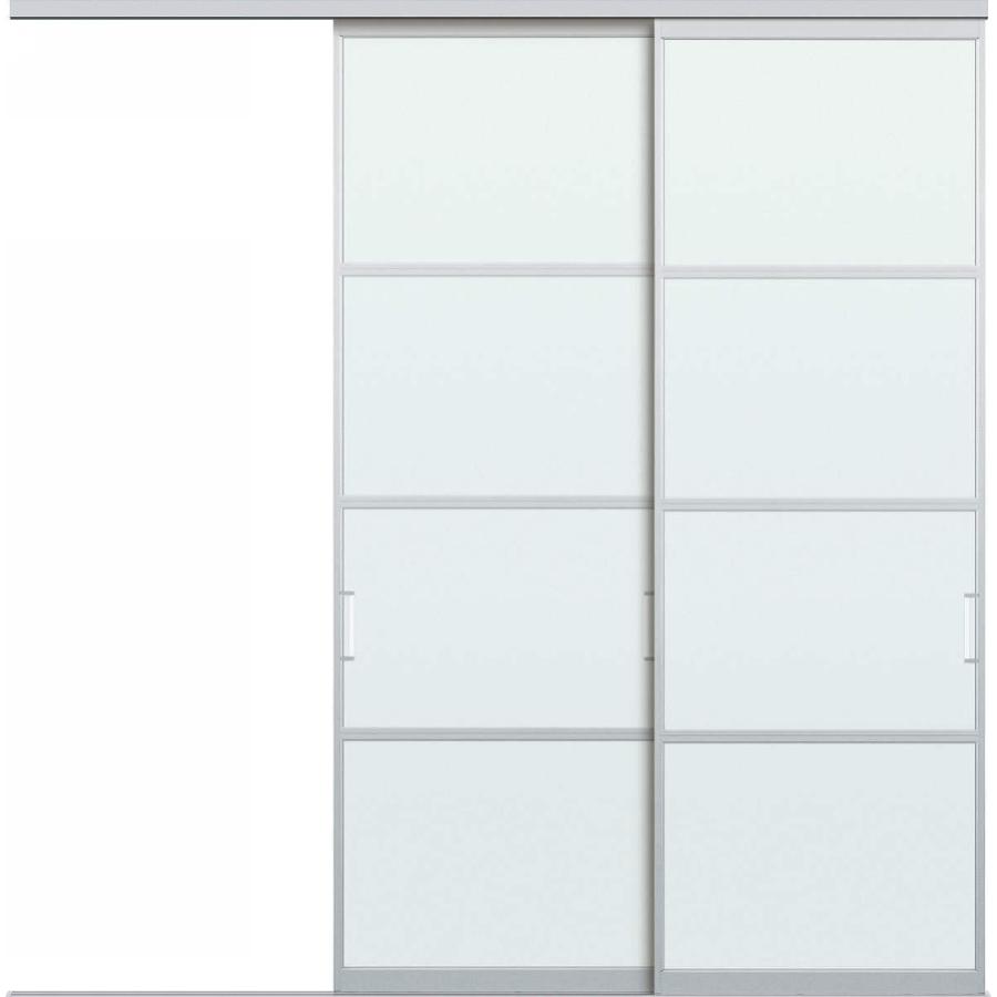 【クーポンで10％OFF】YKKAPアルミインテリア スクリーンパーティション[間仕切] 片引き戸2枚建(アルミ枠) NAタイプ：[幅1740〜2604mm×高1550〜2142mm]