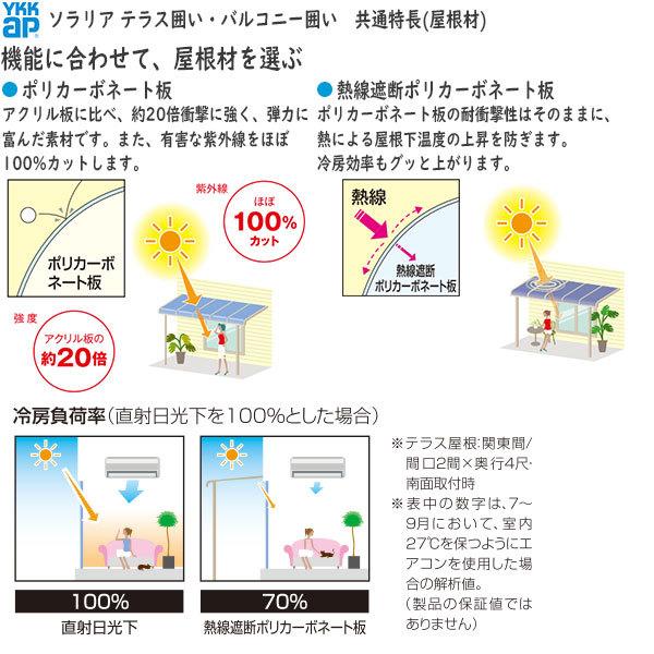 YKKAPウォールエクステリア 囲い ソラリアテラス囲い[スタンダードタイプ] 積雪50cm地域用 土間納まり：[幅1820mm×奥行1170mm]｜hokusei｜05