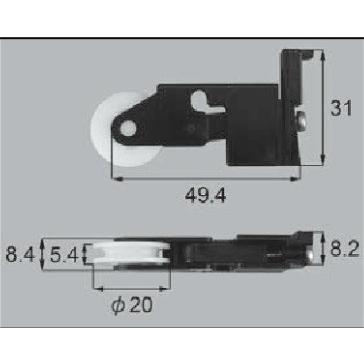 LIXIL LIXIL補修用部品 窓・サッシ用部品 戸車 網戸:TS網戸戸車 LIXIL LIXIL補修用部品 窓・サッシ用部品 戸車 網戸:TS網戸戸車
