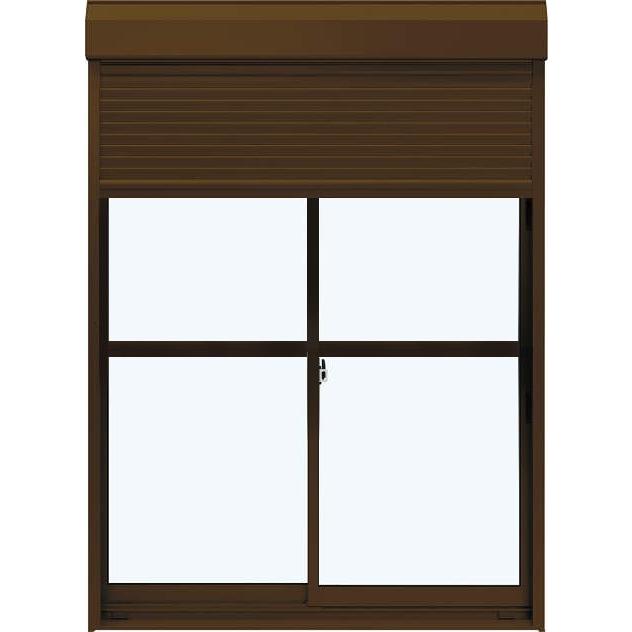 YKKAP窓サッシ 引き違い窓 エピソードNEO[複層ガラス] 2枚建[シャッター付] スチール耐風[半外][中桟付]：[幅1870mm×高1830mm]  :CHS-18318-AY-CD-T:ノースウエスト - 通販 - Yahoo!ショッピング