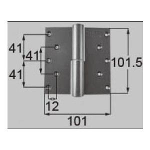 LIXIL補修用部品 ドア・引戸用部品 丁番 玄関・店舗・勝手口・テラスドア：丁番 プレナス用左吊 L[DCLZ712]｜hokusei