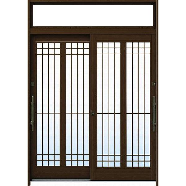 高知インター店 Ykkap玄関 断熱玄関引戸 れん樹 伝統和風 6尺2枚建 ランマ付 A13 アルミ色 複層ガラス 幅1640mm 高2330mm Ykk Ykk玄関引き戸 れんじゅ 玄関戸 信頼 Beta Araware Com