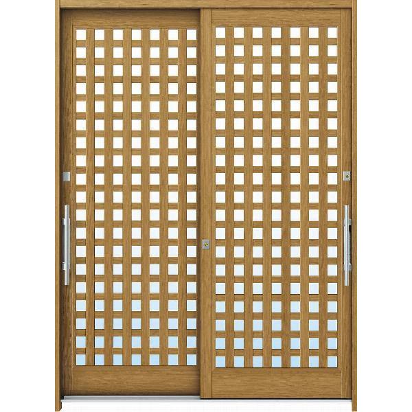YKKAP玄関 玄関引戸 れん樹[現代和風] 6尺2枚建[ランマ通し] A11[木目柄]：単板ガラス[幅1870mm×高2230mm]　ykk　YKK玄関引き戸　引き戸　れんじゅ　玄