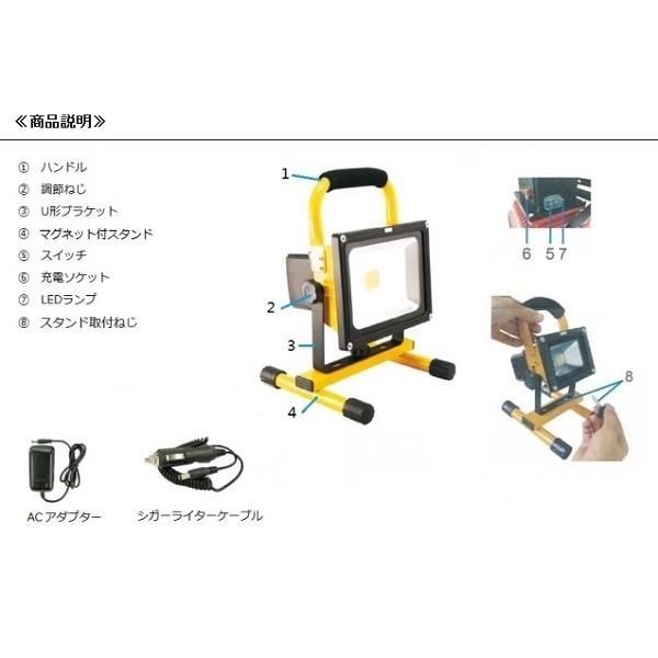 厳選商品 生活家電 LED充電式投光器:GD-F026-3Y(20W 厳選商品 生活家電 LED充電式投光器:GD-F026-3Y(20W