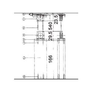 LIXIL - 取りつくろう用部分品 部屋の入り口・引戸用部分品 錠 入り口・入口・バス発着場・勝手口引戸 余分の物：一番町引戸クローザ・ルーラル地域間用 リクシル TOSTEM トステム 引き戸 引き戸錠 住宅設備-DIY、工具