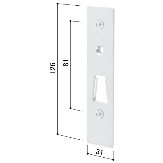 YKK AP YKKAP交換用部品 錠受(HH-3K-11458) HH3K11458 鎌錠受け かま錠