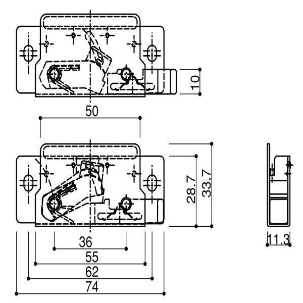 YKK網戸用はずれ止め K-12344の後継品(HH-3K-12595)｜hokusei｜02