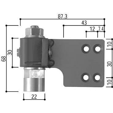 YKK AP 入り口・入口部屋の入り口用 ピボットヒンジ HH-3K-16572/HH-3K-16576 取り替えっこ用 開閉不具合のある きしみ 異音 ガタつき ズレ 自然調整不具合のある 召し使い蝶つがい 取りつくろう 取りつくろう 文句なし部分品 ドア、扉、板戸、障子-玄関扉、玄関ドア