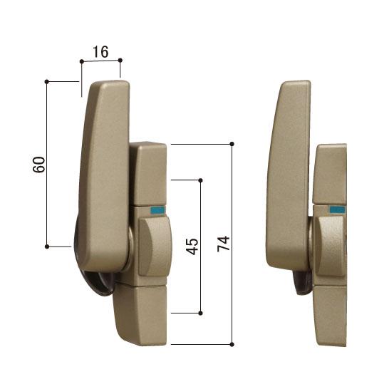 YKKAP クレセント(ピッチ45)(HH-3K-18944) GSHHW-HH3K18944 内窓 樹脂