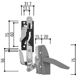 YKK AP ハーフロック受け金具(HH-3K-16800) : ノース&ウエスト - 通販