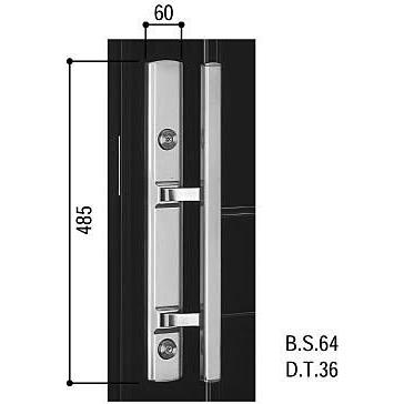 YKKAP交換用部品 プッシュプルハンドル(HH-J-0116)