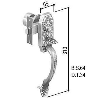 YKKAP交換用部品 サムラッチハンドル錠セット(HH-J-0229)