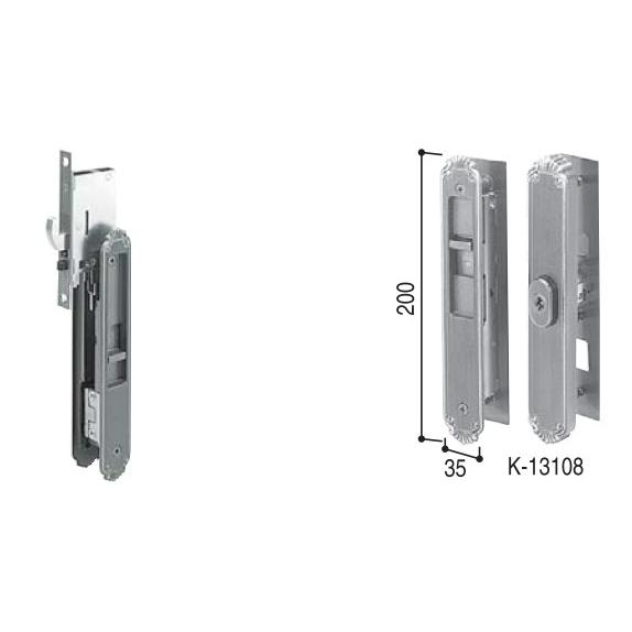 YKKAP交換用部品 戸先・召合せ 内外締り錠セット(HH-J-0422U5)