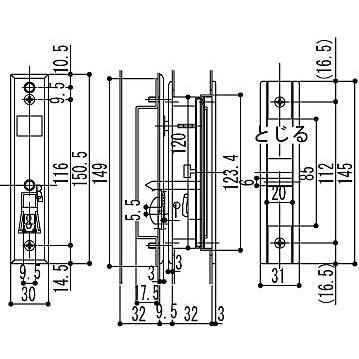 YKK AP 召合せ 内締り錠(HH-J-0502) 召合せ錠 召し合わせ錠 玄関 YKK AP 召合せ 内締り錠(HH-J-0502) 召合せ錠 召し合わせ錠 玄関