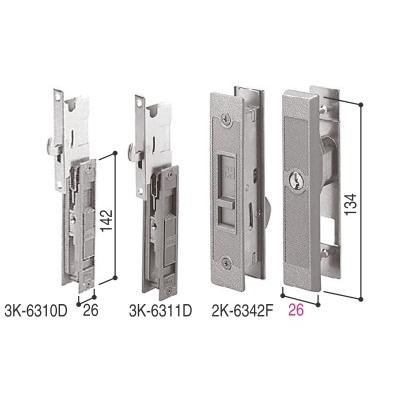 YKK AP YKKAP交換用部品 引戸錠セット 2枚建用(HH-J-0814